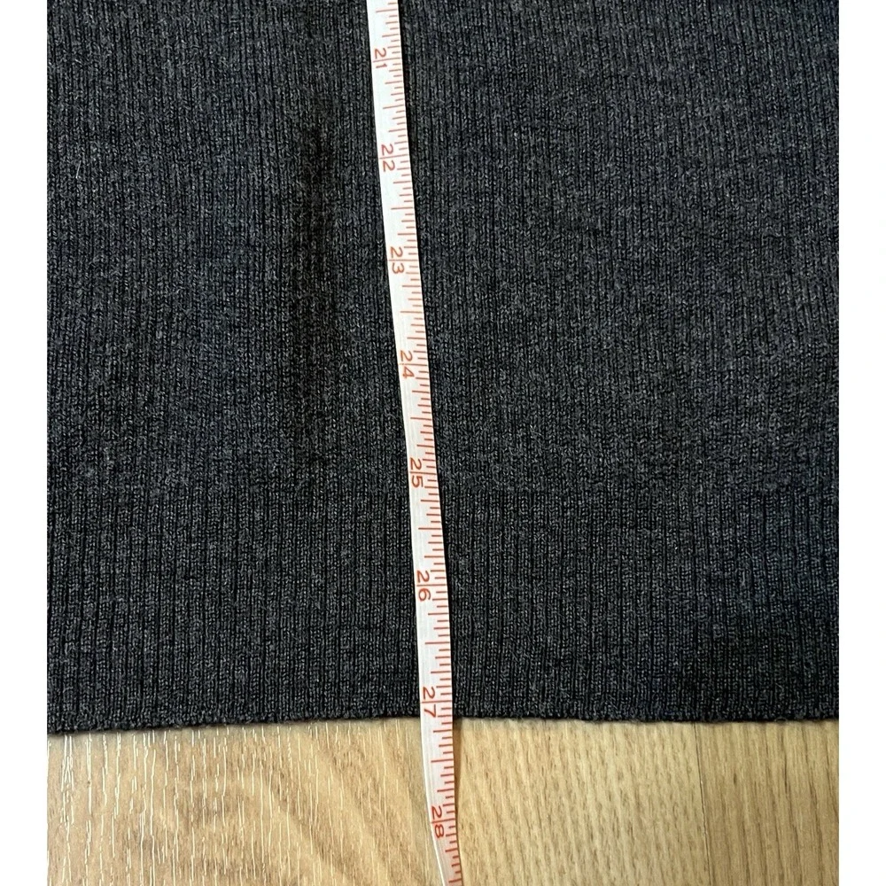 Vintage J.Crew Oarsman Turtleneck Sweater XL Merino Wool Fisherman Black Italy
